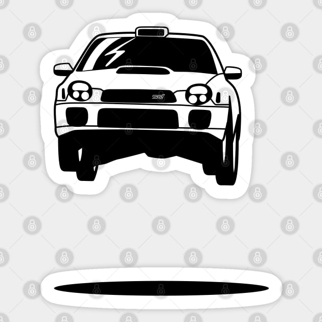 Subie Rally Jump Sticker by HSDESIGNS